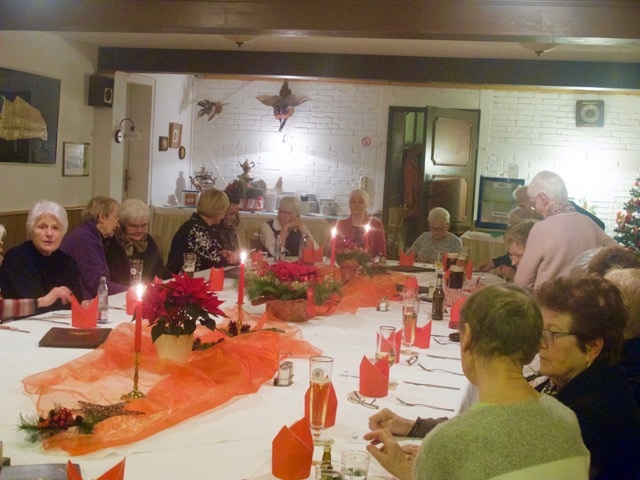 Weihnachtsfeier Gymnastikgruppe 