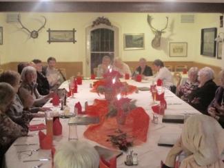 Weihnachtsfeier Gymnastikgruppe 